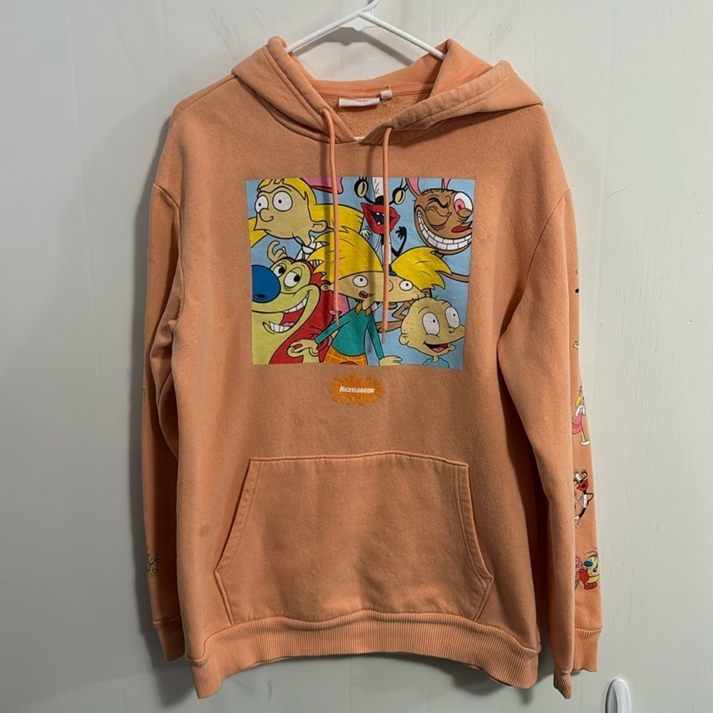 Nickelodeon Hoodie Men Sz Large, Women XL, good condition not perfect
